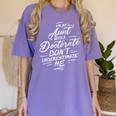 Phd Aunt Shirt Doctorate Graduations Doctoral Women's Comfort Colors T-Shirt Violet
