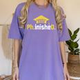PhD Finished PhinisheD Class Of 2026 Phd Graduation Women's Comfort Colors T-Shirt Violet