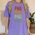 PHD Graduation Doctorate Women's Comfort Colors T-Shirt Violet