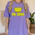 PhD Graduation Ph Diva t Shirt Phdiva Phd t Women's Comfort Colors T-Shirt Violet