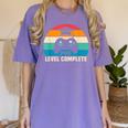 PhD Level Complete Graduation Doctorate In Philosophy Women's Comfort Colors T-Shirt Violet