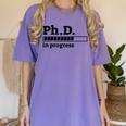 PhD In Progress Graduation Progress Bar Shirt Women's Comfort Colors T-Shirt Violet