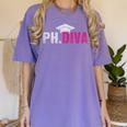 PhDiva PHD Student Graduation Degree Med Law School Women's Comfort Colors T-Shirt Violet