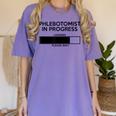 Phlebotomist In Progress Phlebotomy School Graduation Women's Comfort Colors T-Shirt Violet