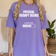 Physical Therapy Degree Loading Student Graduation Women's Comfort Colors T-Shirt Violet