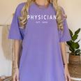 Physician Est 2024 New Doctor Medical School Graduation Women's Comfort Colors T-Shirt Violet