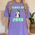 Pinguin Class 2018 Shirt Graduation Kids Graduate Women's Comfort Colors T-Shirt Violet