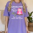 Pink I Graduated From Elementary Graduation Women's Comfort Colors T-Shirt Violet
