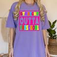 Pink STRAIGHT OUTTA Preschool PRE-K Graduation Women's Comfort Colors T-Shirt Violet