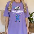 Police Academy Graduate Shirt Police Academy Graduation Gift Women's Comfort Colors T-Shirt Violet