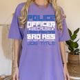 Police Officer Saying Academy Graduation Women Men Women's Comfort Colors T-Shirt Violet