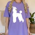 Poodle Graduation Dog Graduate Women's Comfort Colors T-Shirt Violet