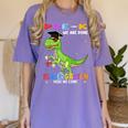 Pre k Graduation We Are Done Class 2023 Pre-k Dinosaur Boys Women's Comfort Colors T-Shirt Violet