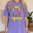 Pre-K Graduation Monster Truck Kindergarten Here We Come Women's Comfort Colors T-Shirt Violet
