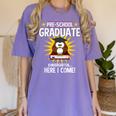 Pre K Graduation Shirt 2019 PreSchool Graduate Toddler Women's Comfort Colors T-Shirt Violet