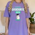 Pre K Graduation Shirt Cute Graduate 2018 Wise Owl Women's Comfort Colors T-Shirt Violet
