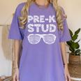 Pre-K Stud Shirt Boy Girl PreK Back To School Graduation Women's Comfort Colors T-Shirt Violet