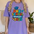 Preschool Graduation 2025 Pre-k Graduate Kids Boys Girls Women's Comfort Colors T-Shirt Violet