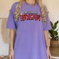 Preschool Rocks Back To School Graduation Teacher Student Women's Comfort Colors T-Shirt Violet