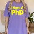 Pretty Huge Dick Joke Graduation PhD Humor Women's Comfort Colors T-Shirt Violet