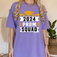 Prom Squad 2024 High School Graduation Party Premium Women's Comfort Colors T-Shirt Violet