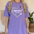Proud Air Force Grandma Air Force Graduation Grandma USAF Women's Comfort Colors T-Shirt Violet