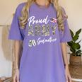 Proud Army Godmother Army Graduation Godmother US Army Women's Comfort Colors T-Shirt Violet