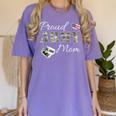 Proud Army Mom Army Graduation Military Mom T-Shirt Women's Comfort Colors T-Shirt Violet