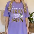 Proud Army National Guard Son National Guard Graduation Women's Comfort Colors T-Shirt Violet