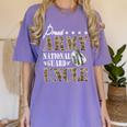 Proud Army National Guard Uncle National Guard Graduation Women's Comfort Colors T-Shirt Violet
