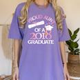 Proud Aunt Of a 2018 Graduate Auntie Graduation Women's Comfort Colors T-Shirt Violet