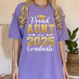 Proud Aunt Of a 2025 Graduate Class Of 2025 Graduation Women Women's Comfort Colors T-Shirt Violet