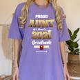 Proud Aunt Of Class Of 2021 T Shirt Class 2021 Graduation Women's Comfort Colors T-Shirt Violet