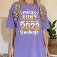 Proud Aunt Of a Class Of 2022 Graduate Graduation 2022 Women Women's Comfort Colors T-Shirt Violet