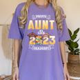 Proud Aunt Of A Class Of 2023 Graduate Graduation Women Women's Comfort Colors T-Shirt Violet