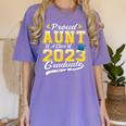 Proud Aunt Of a Class Of 2023 Graduate Senior Graduation Women's Comfort Colors T-Shirt Violet