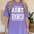 Proud Aunt Graduation Senior 23 Grad Class Of 2023 Women's Comfort Colors T-Shirt Violet