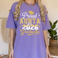 Proud Aunta Of a Class Of 2026 Graduate Senior Graduation Women's Comfort Colors T-Shirt Violet