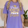 Proud Auntie Of a Class Of 2026 Graduate Senior Graduation Women's Comfort Colors T-Shirt Violet