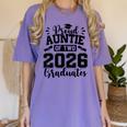 Proud Auntie Of Two 2026 Graduates Graduation Women's Comfort Colors T-Shirt Violet