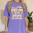 Proud Bonus Mom Of a Class Of 2026 Graduate Graduation 2026 Women's Comfort Colors T-Shirt Violet