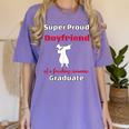 Proud Boyfriend Of 2018 Graduate Dabbing Graduation Women's Comfort Colors T-Shirt Violet