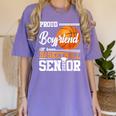 Proud Boyfriend Of A 2025 Senior Graduation Basketball Women's Comfort Colors T-Shirt Violet