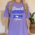 Proud BOYFRIEND Of A Class 2019 Senior Tee Graduation Women's Comfort Colors T-Shirt Violet