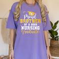 Proud Brother Class Of 2025 Nursing Graduate Graduation Women's Comfort Colors T-Shirt Violet
