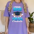 Proud Brother Of Two 2024 Graduates Twin Family Graduation Women's Comfort Colors T-Shirt Violet