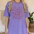 Proud Class Of 2026 Graduate Doodle Senior Graduation Premium Tri-Blend Women's Comfort Colors T-Shirt Violet