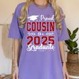 Proud Cousin Of A 2025 Graduate For Graduation Women's Comfort Colors T-Shirt Violet