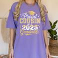Proud Cousin Of a Class Of 2025 Graduate Senior Graduation Women's Comfort Colors T-Shirt Violet
