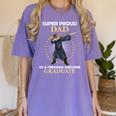Proud Dad Of 2018 Graduate Dabbing Graduation Senior Shirt Women's Comfort Colors T-Shirt Violet
